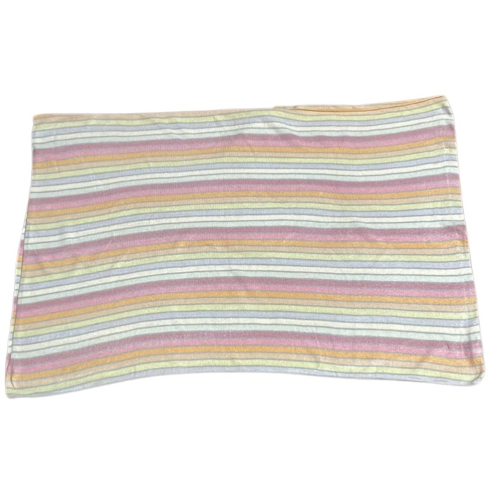 Like new! GAP silk rainbow pastel striped shrug / poncho / shawl / tunic! Sz M/L - Picture 11 of 13